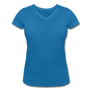 Frauen Bio T-Shirt, V-Ausschnitt individuell selbst gestalten