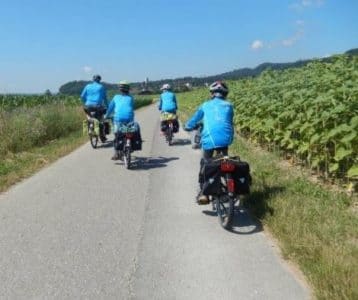 Familien Sommer Radtour am Rhein