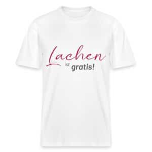 positive Sprüche - Lachen ist gratis Stanley/Stella Unisex Bio-T-Shirt SPARKER